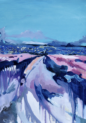 Beata Daly - Fuji, Eastern Journey, oils, 2011