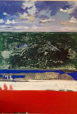 Beata Daly - Battle over the Channel, oils, 2015