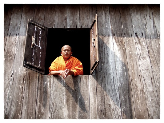 Andrew Bannerman-Bayles - Novice Buddhist Monk Luang Prabang, Laos