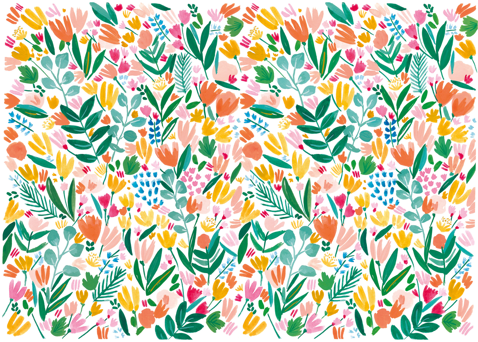 Motif Fleuri Pour Page De Garde