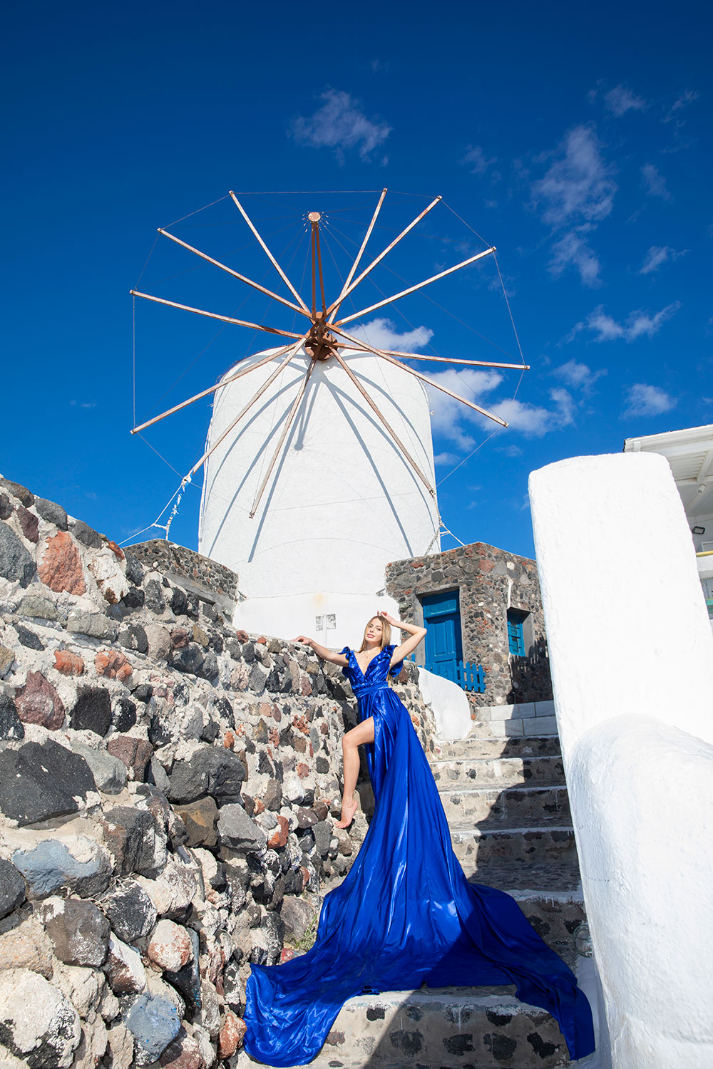 Miss Santorini Flying Dresses