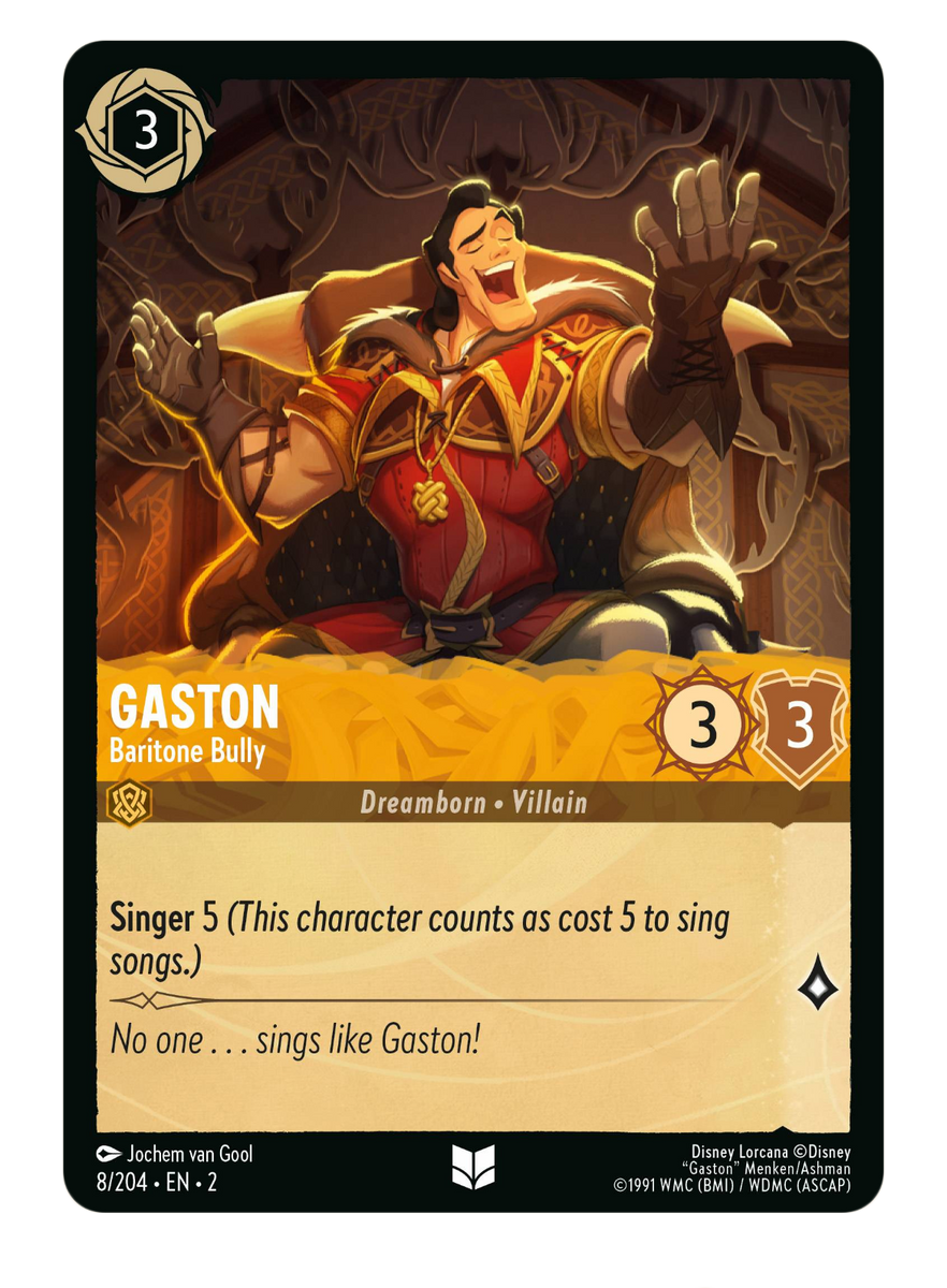 gaston lorcana card Disney Lorcana TCG: Rise of the Floodborn main image 1