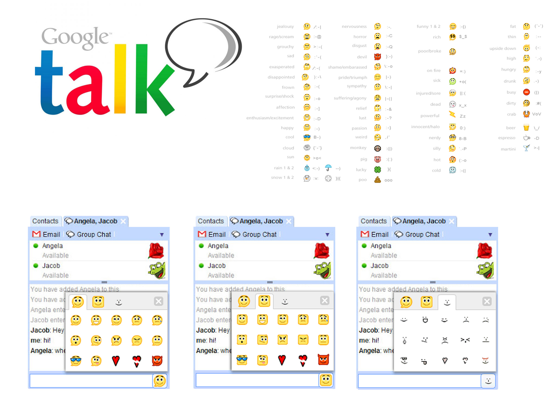 Google Talk Emoticons