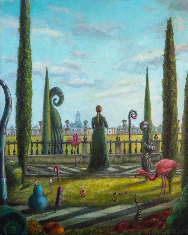 Paintings - Nikolina Petolas Art - Blue Pear Saga