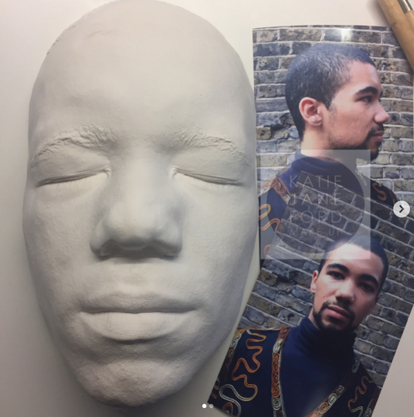 Alginate Head cast mould Male Head Cast Male Face Cast