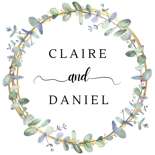'Eucalyptus & Gold' Wedding Stickers