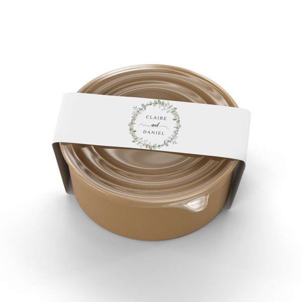 'Eucalyptus & Gold' Wedding Stickers