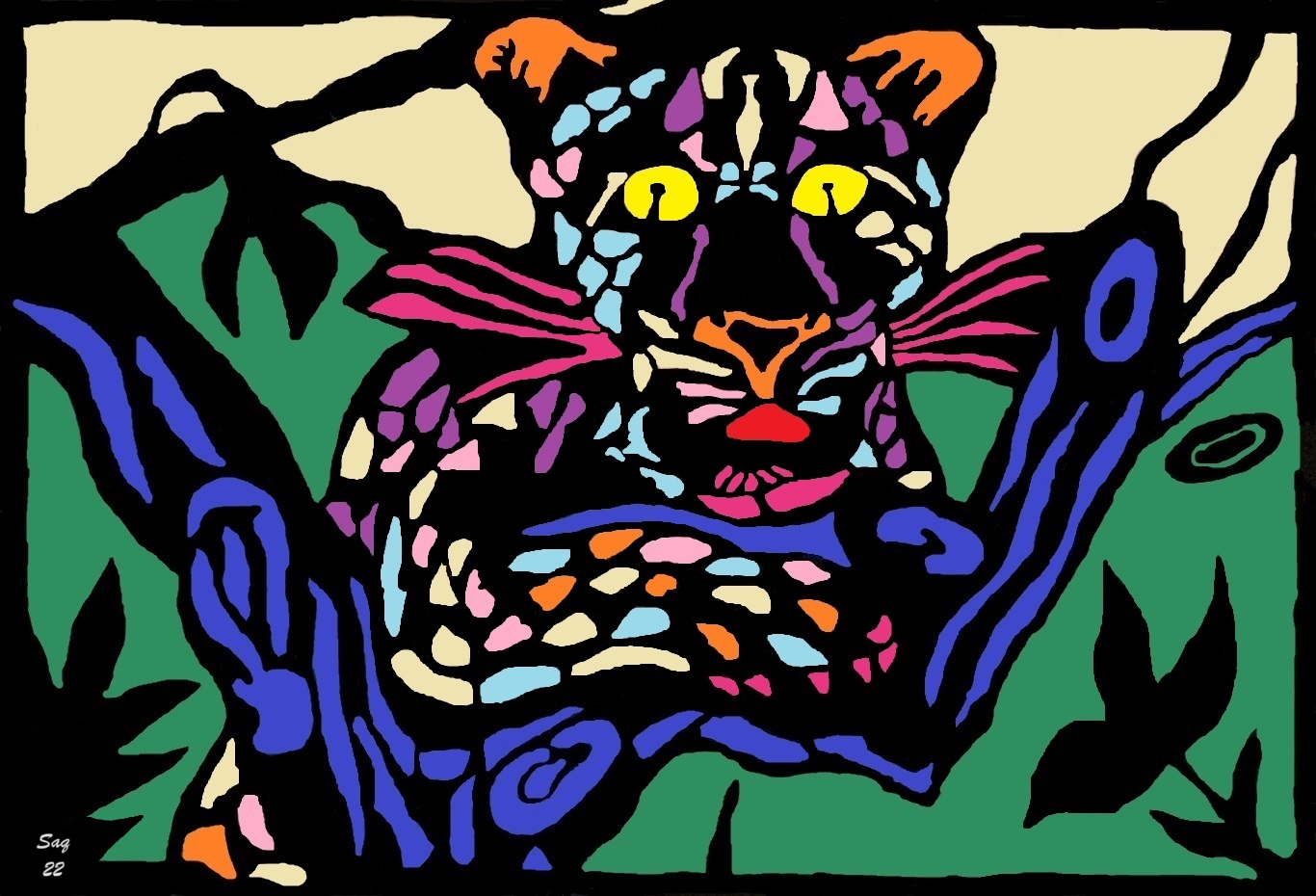 Leopard Art - Samburu