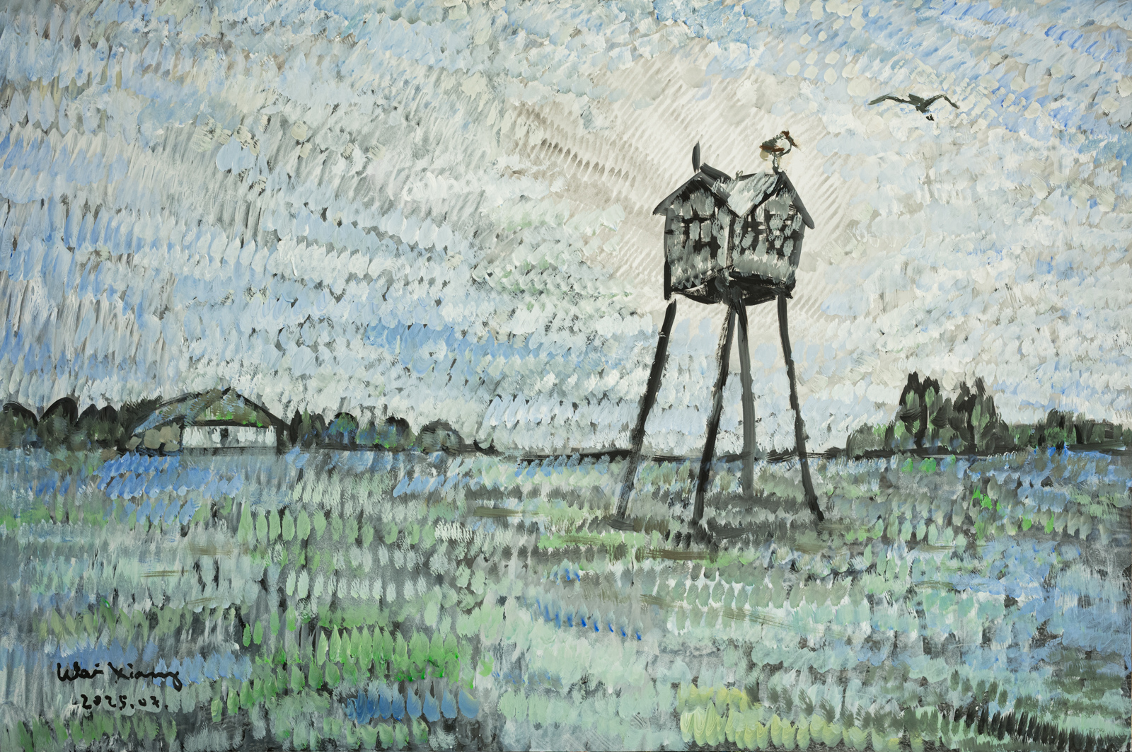 風景画　肉質画【作者不詳】油彩画 絵画風景画 Amazon.co.jp: 黒木啓 奥入瀬1 F10号 受注制作 油彩