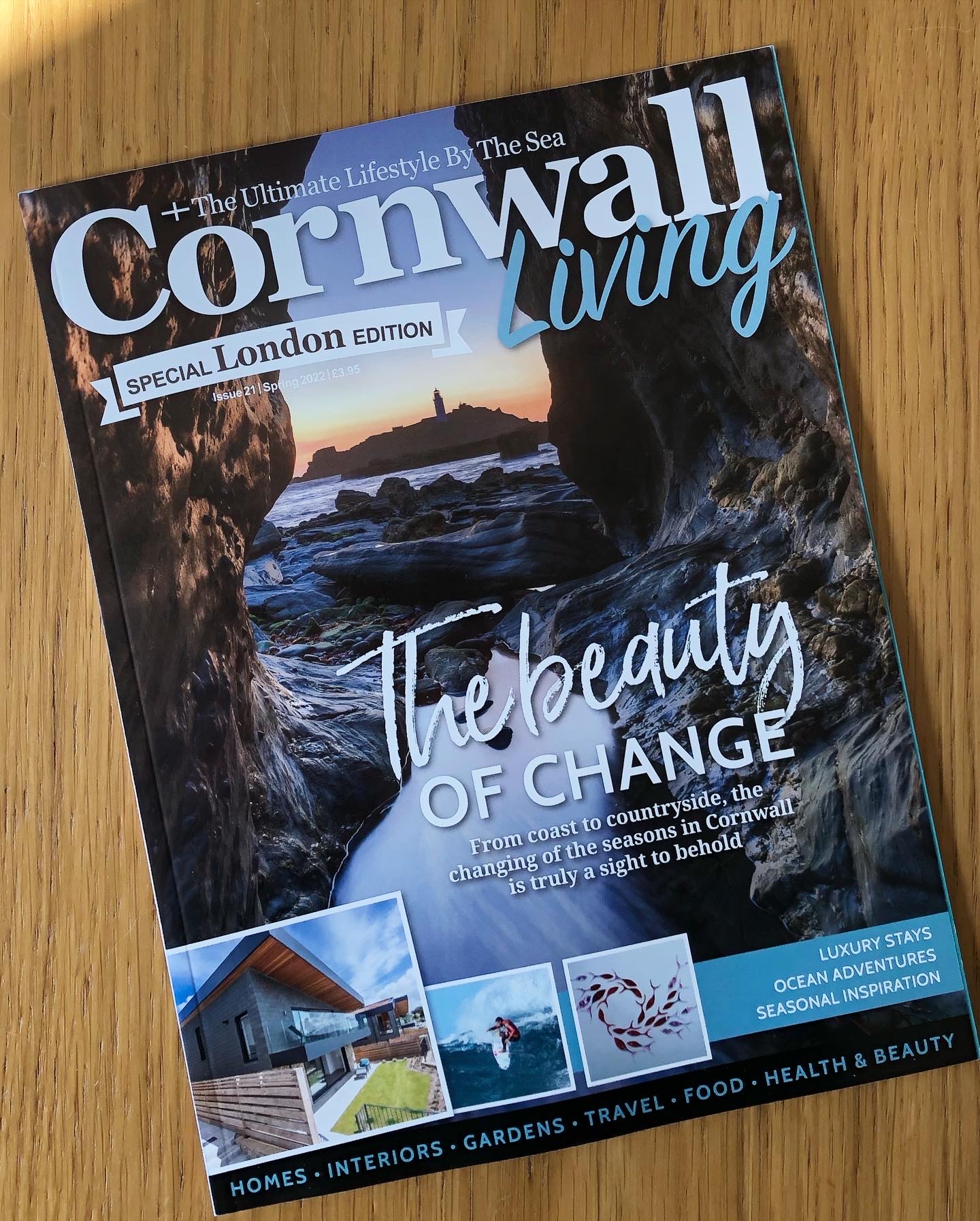 Godrevy Passage Used as Front Cover for Cornwall Living's Special London  Edition