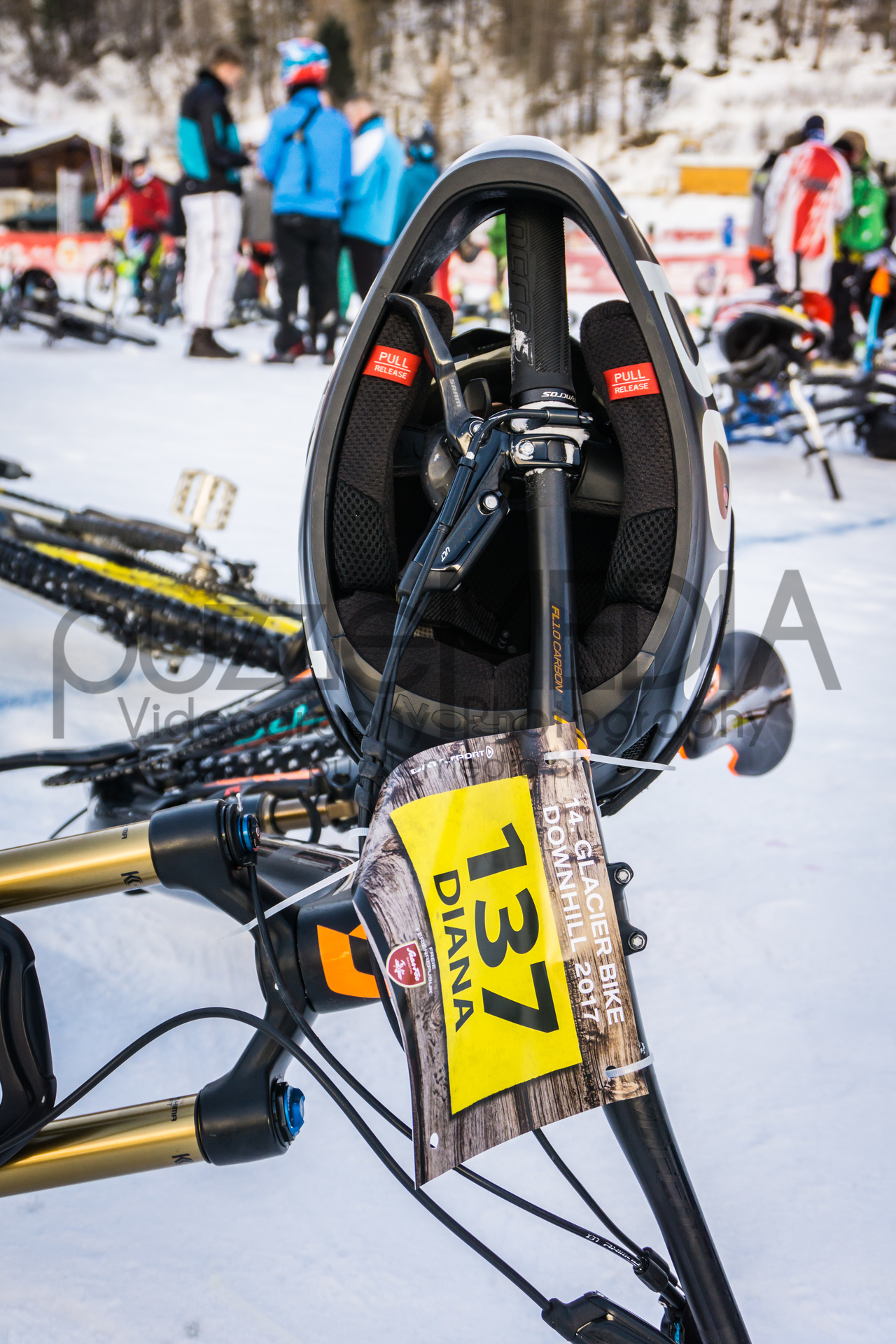 glacier downhill bike race