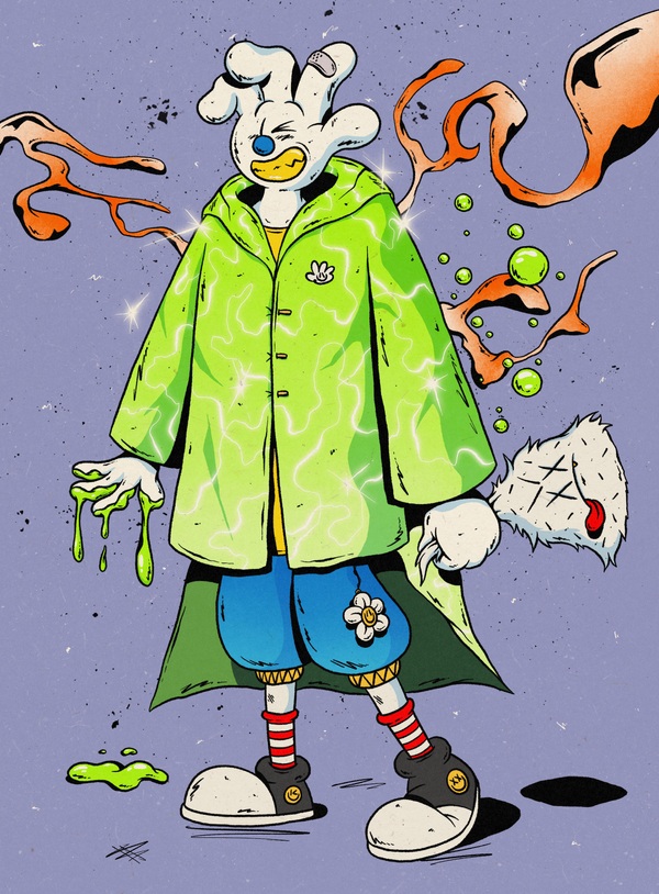lot-this-cartoon-hand-is-called-spanky-and-he-is-made-of-marshmallow