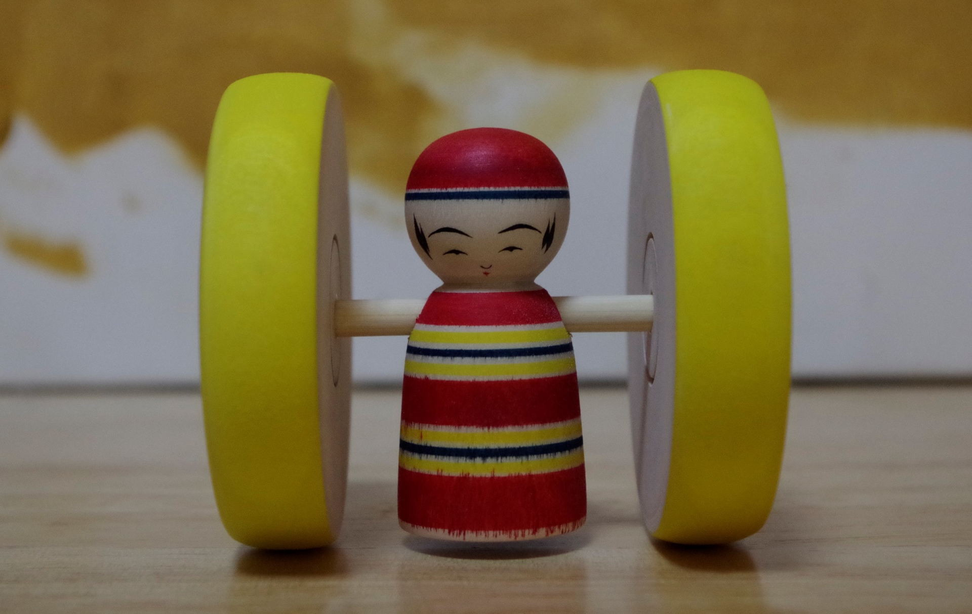 郷土玩具・木地玩具「びっくりねずみ・奈良井からくり人形」廃絶品