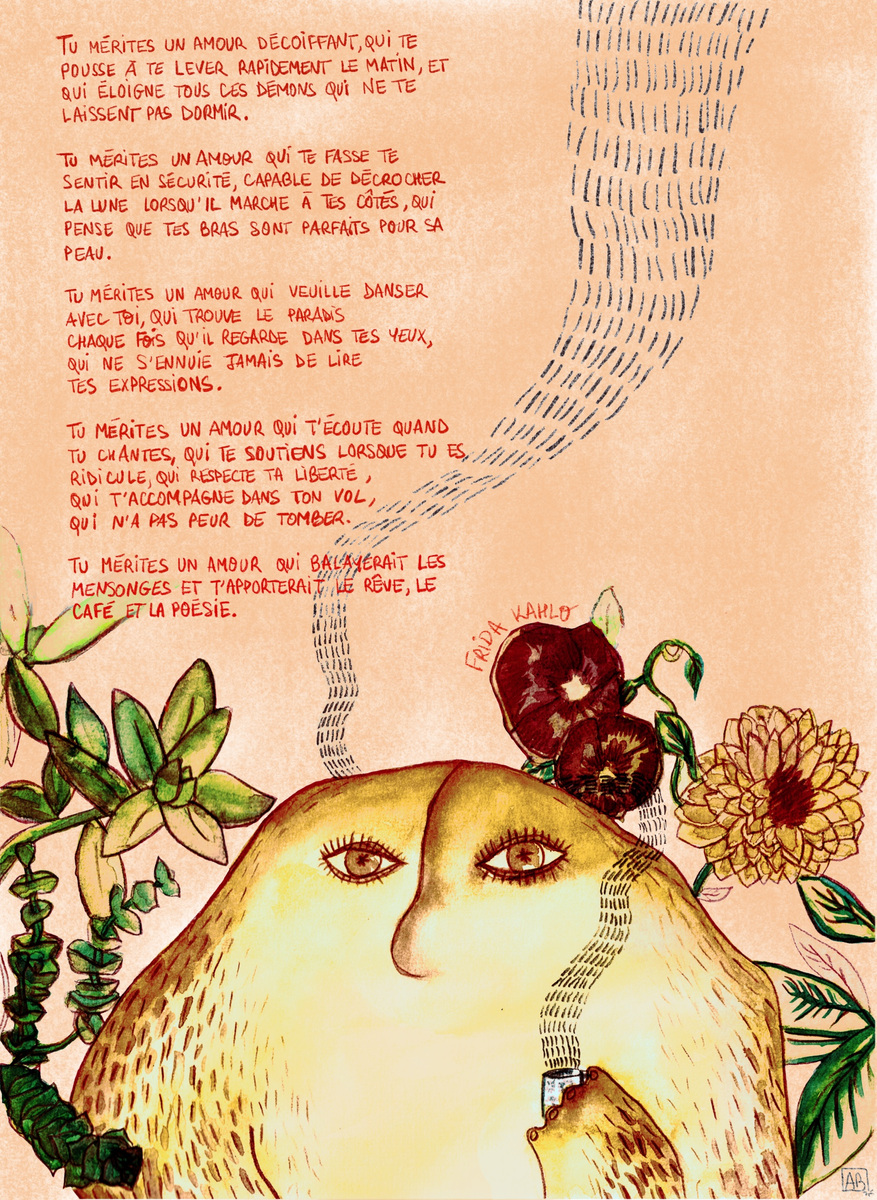 Tu Merites Un Amour Decoiffant Frida Kahlo ILLUSTRATIONS